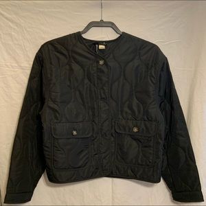 H&M black quilted jacket